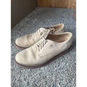 Tommy Hilfiger Men's Tan Leather Oxford Dress Shoes Size 10M